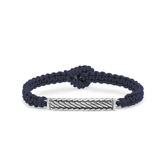 SILK Jewellery - Marine | Bracelet Marine - Tissage - 688MAR.20 - Taille 20, 0