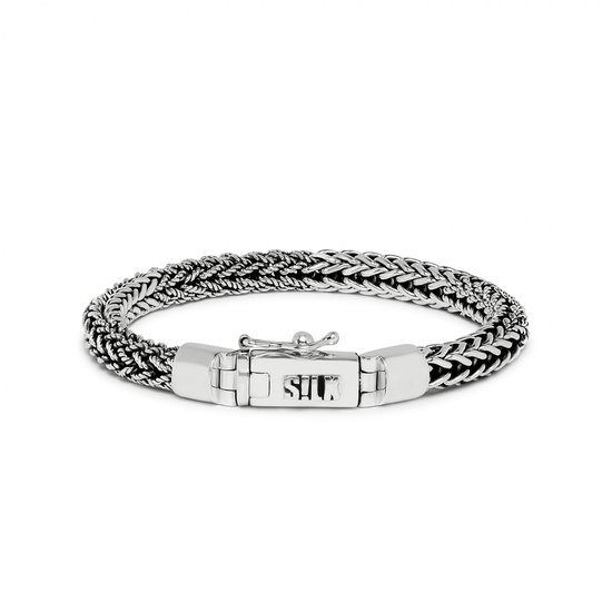 SILK Jewellery - Zilveren Armband - Roots - 164.20 - Maat 20,0