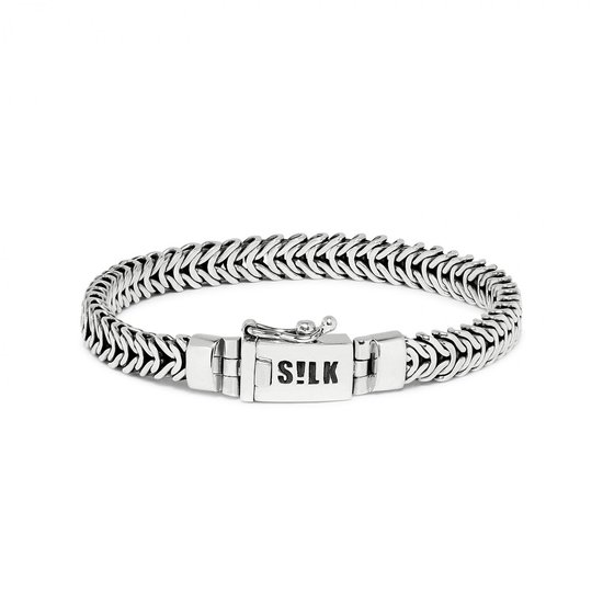 SILK Jewellery - Zilveren Armband - Connect - 347.19 - Maat 19,0