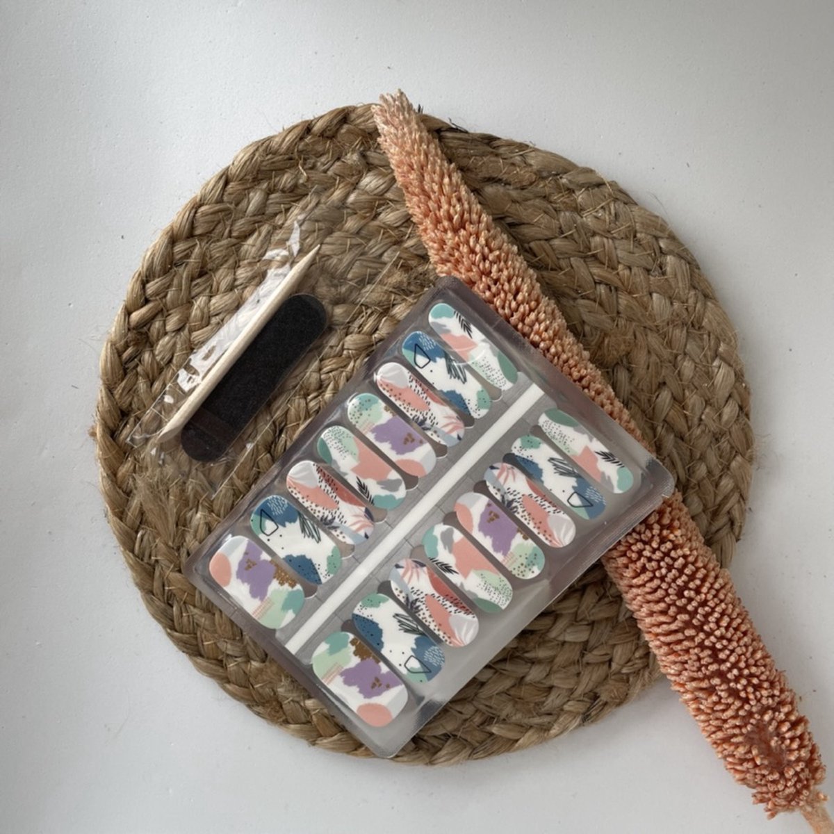 NailWrapz - Pastel Paradise - Nagel wraps - nagelstickers- geen UV lamp nodig - Thuis manicure