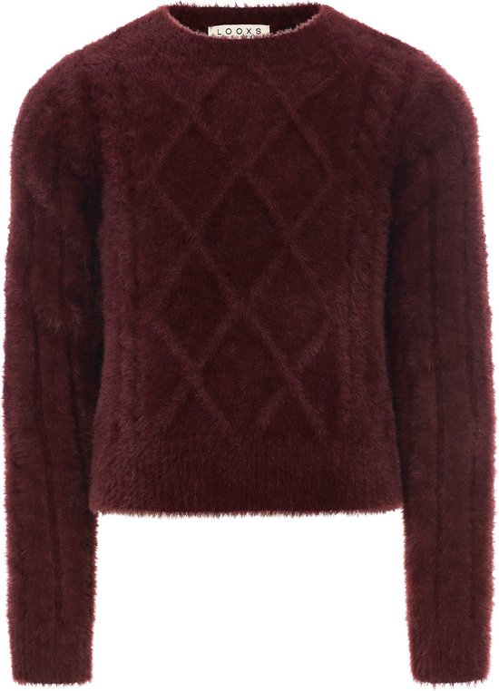 LOOXS 10sixteen 2332-5360-275 Meisjes Sweater/Vest - Maat 116 - rood van 65% Nylon 35% Acryl