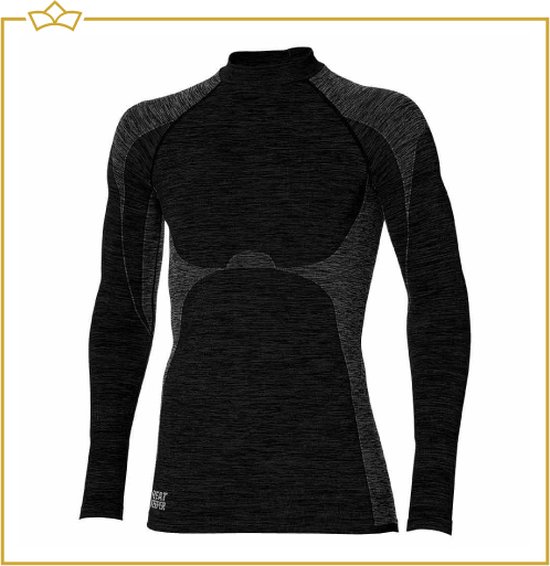 ATTREZZO® Premium Thermal Shirt Homme - Manches longues - Taille XL - Sous-vêtements thermiques - Vêtements thermiques