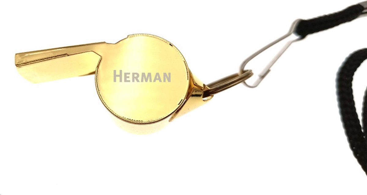 Fluit Met Gravering - Goud - Naam - Herman