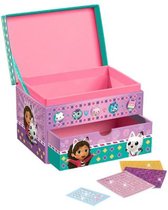 Gabby's Dollhouse boîte à bijoux boîte de beauté à paillettes décorer 15 x 10 x 10 cm - Totum Gabby's Dollhouse