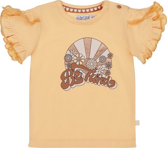 T-shirt Filles Dirkje R-GROOVY GIRL - Orange délavé - Taille 116