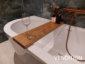 Planche de bain VENDITION Chêne | Planche de bain Bois | Chêne massif | Accessoire de salle de bain | Chêne chaud | 80 CM