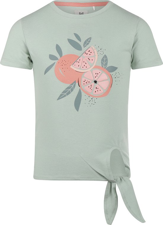 Koko Noko R-girls 4 Meisjes T-shirt - Faded green - Maat 140