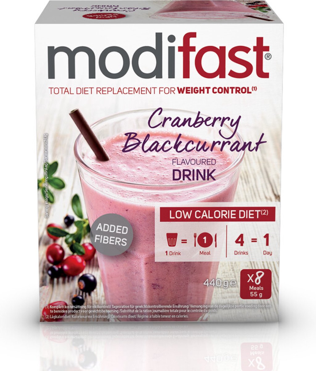 Modifast Intensive Milkshake Cranberry substitut de repas 9 repas