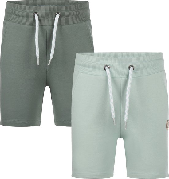 Koko Noko 2 PACK Jongens Broek - Dusty green - Maat 92