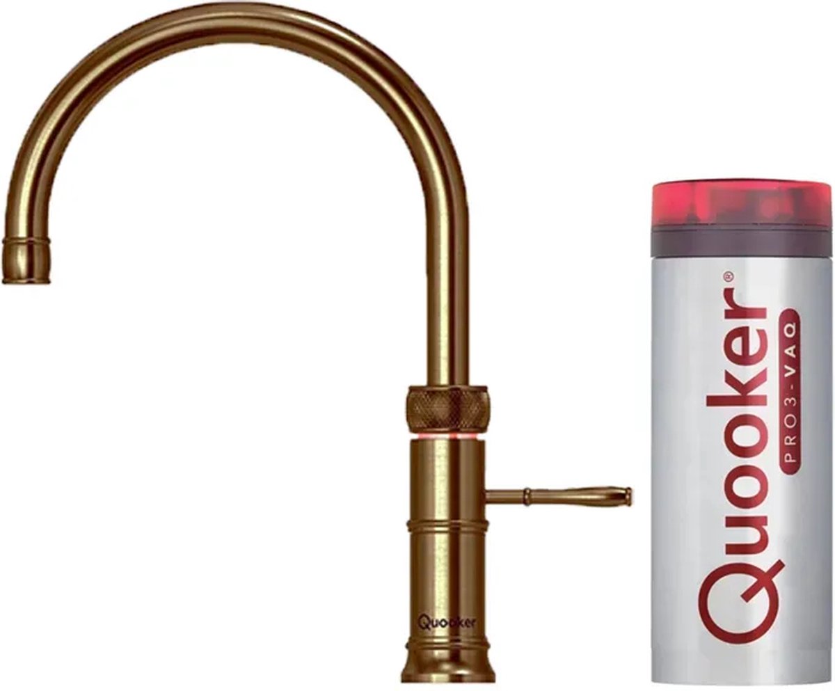Quooker® PRO3 Classic Fusion Round Messing Patina