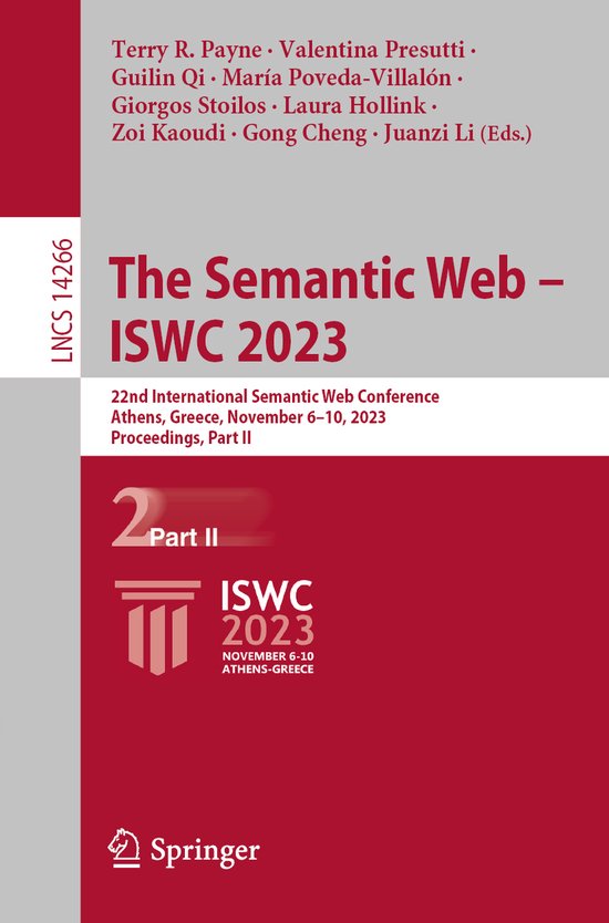 Lecture Notes in Computer Science14266-The Semantic Web –  ... - cover