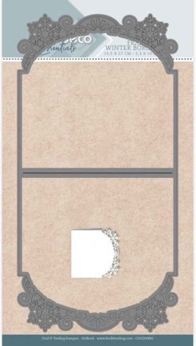 Card Deco Essentials Frame Dies - Winter Border 4K