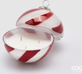 EDG - Enzo De Gasperi Glazen kerstbolkaars snoepjes D13