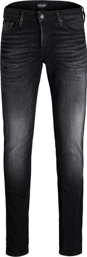 JACK & JONES Glenn Icon loose fit - heren jeans - zwart denim - Maat: 36/34