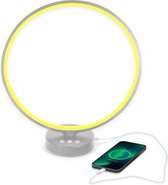 Bol.com Bolt Electronics ® Tafellamp – Moodlamp – Lichttherapielamp - Moodlight – Daglichtlamp – Wit licht – Zilver aanbieding