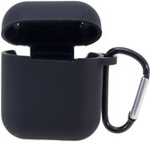 Premium Hoesje Geschikt Voor Airpod 1/2 - Zwart Oplaadcase Van Plastic
