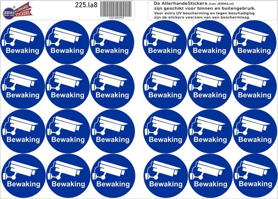 Camerabewaking sticker set 24 stuks | bol