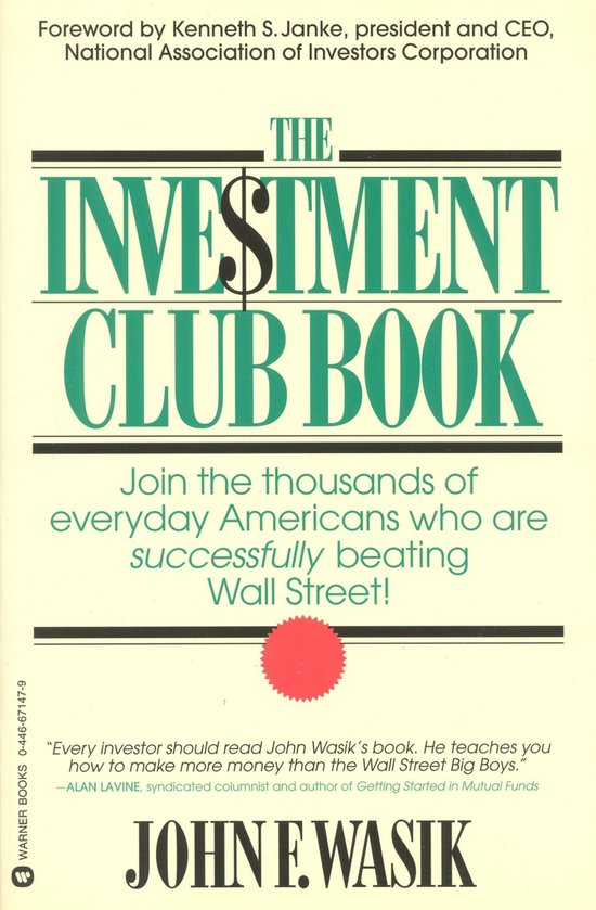 The Investment Club Book - cover