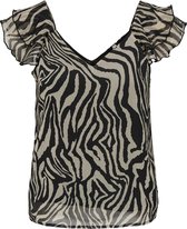 ONLY ONLASTA LIFE CAPSLEEVE V-NECK TOP PTM Dames Top - Maat L