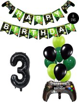 Cijfer Ballon 3 Game Videospel Verjaardag Thema - De Versiering voor de Gamers Birthday Party van Snoes