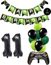Cijfer Ballon 11 Game Videospel Verjaardag Thema - De Versiering voor de Gamers Birthday Party van Snoes