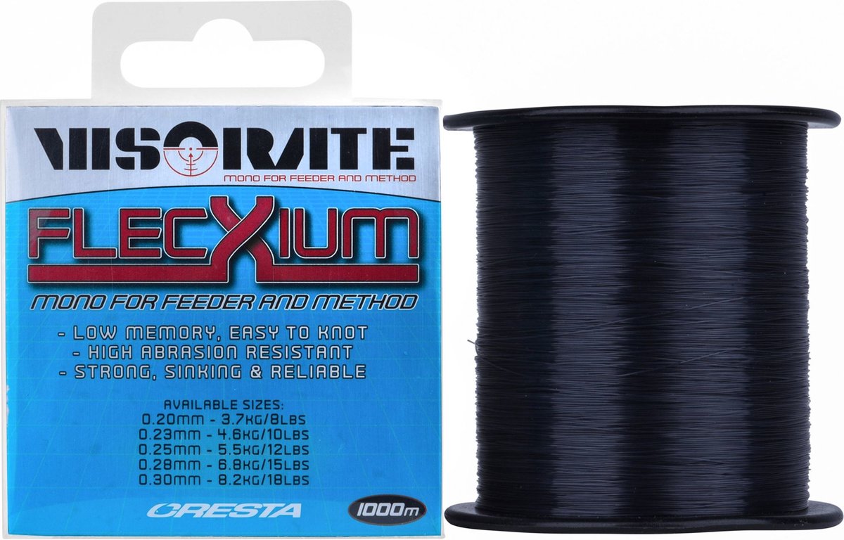 Cresta Visorate Flecxium Mono Feeder & Method 1000m - Maat : 0.25mm
