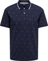 ONLY & SONS ONSMYRON LIFE REG SS DITSY POLO CS Heren Poloshirt - Maat XL