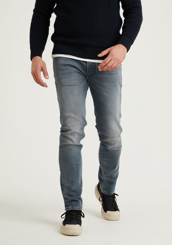 Chasin' Jeans Straight-Leg-Jeans Crown Madison Blauw Maat W30L32