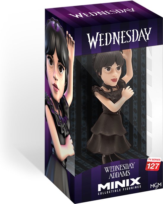 Minix - TV Series - Mercredi - Mercredi Addams en robe de bal - Figurine  12cm