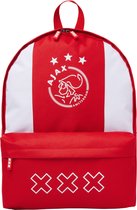 Ajax-rugtas groot wit/rood/wit logo kruizen
