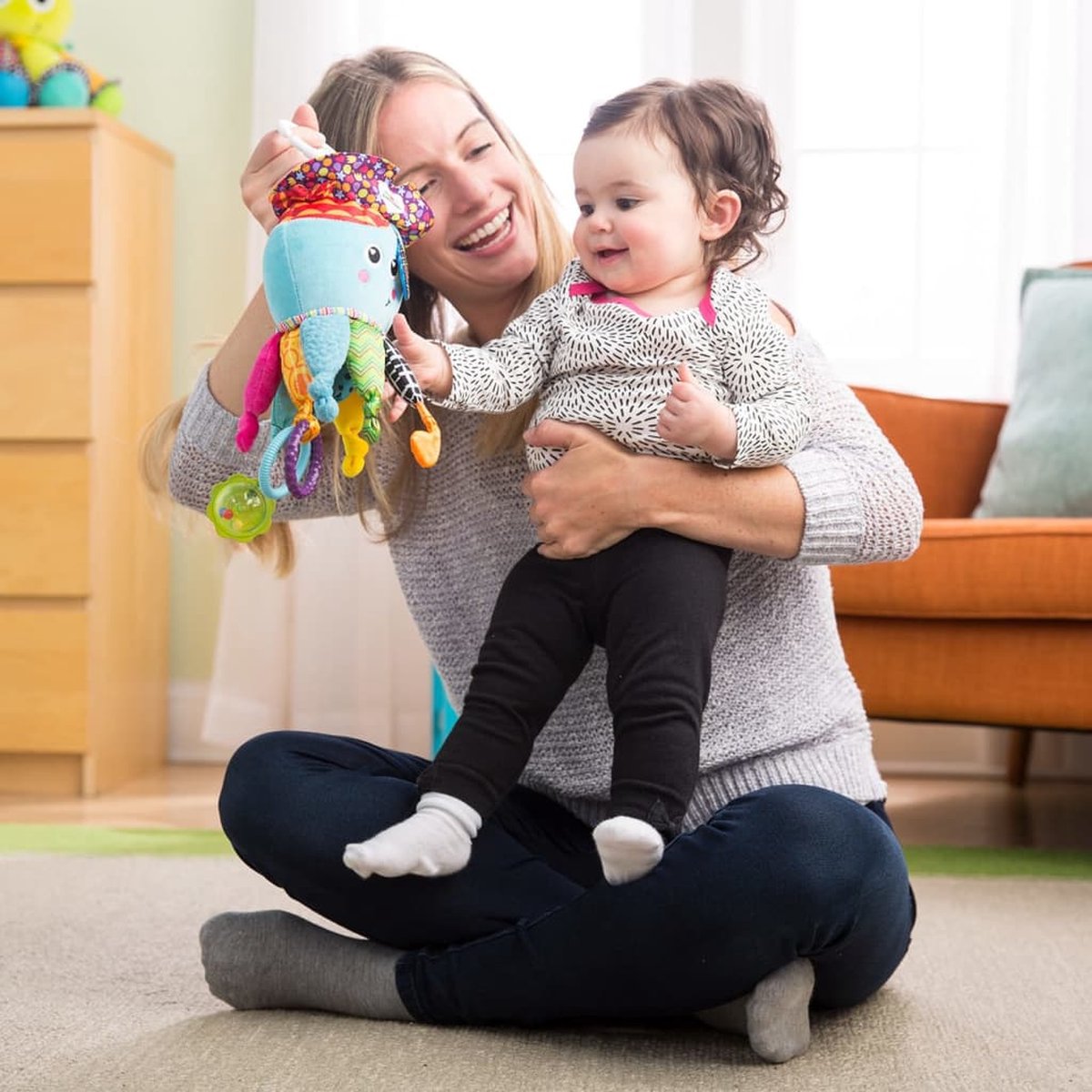 Lamaze Kapitein Kalamari - Grijp- en bijtspeelgoed - Educatief Babyspeelgoed - Knuffel - Spelen en ontdekken — afbeelding 6