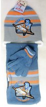 Disney Planes 3-delige Set - Muts + Sjaal + Handschoenen - Maat 54 cm hoofdomtrek - ± 4-8 jaar