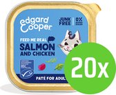 Edgard & Cooper Kattenvoer Adult Pate Zalm - Kip 85 gram - 20 kuipjes