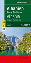 Albanien, Straßenkarte 1:400.000, freytag & berndt