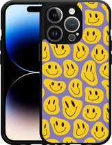 Cazy Hardcase Hoesje geschikt voor iPhone 14 Pro Smileys