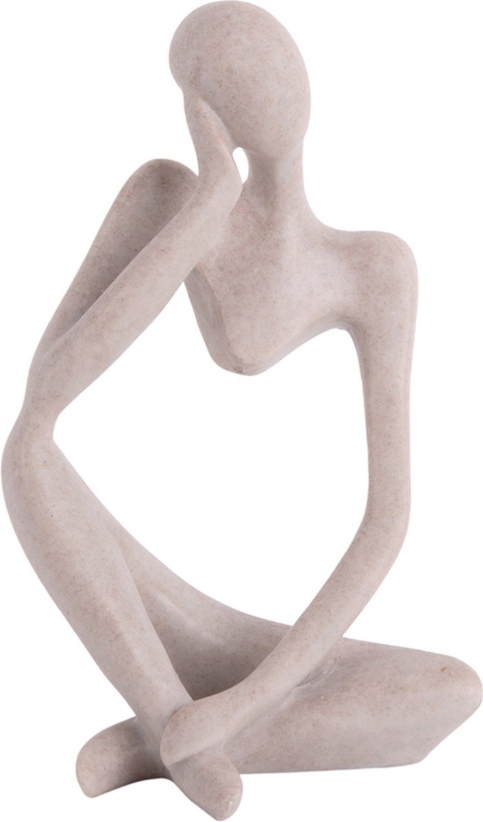 Present Time Imagine beeld H24cm lichtgrijs