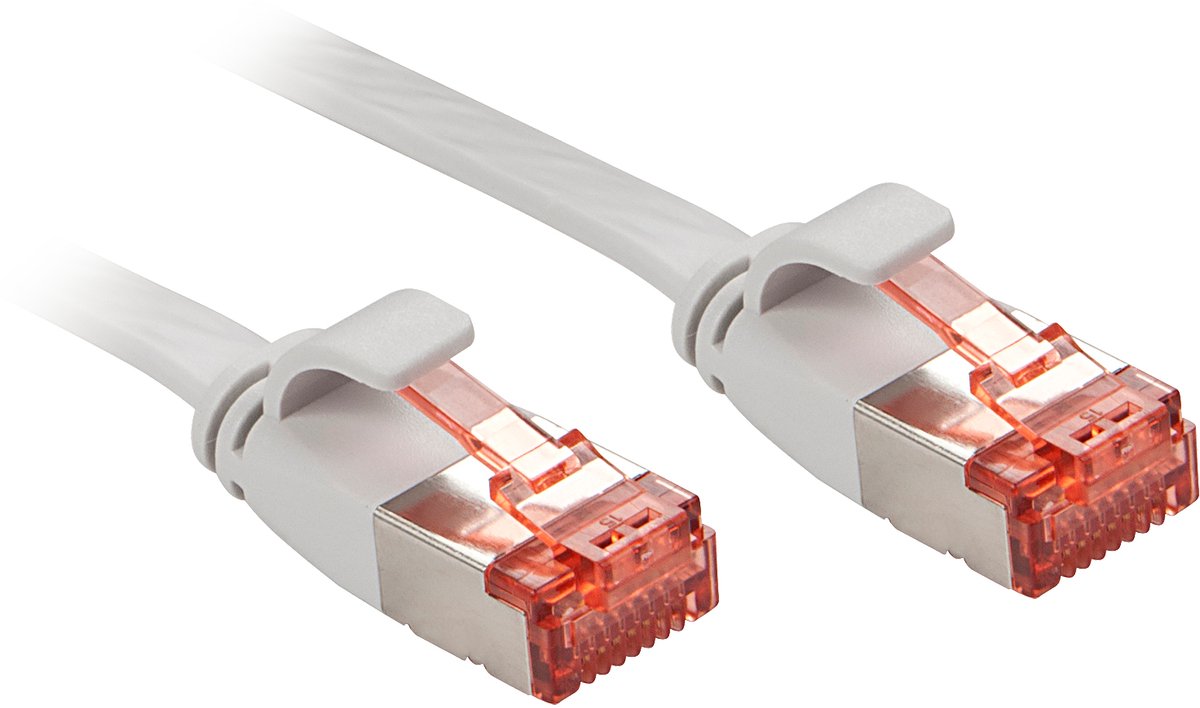 LINDY 47551 RJ45 Netwerkkabel, patchkabel CAT 6 U/FTP 1.00 m Grijs 1 stuk(s)