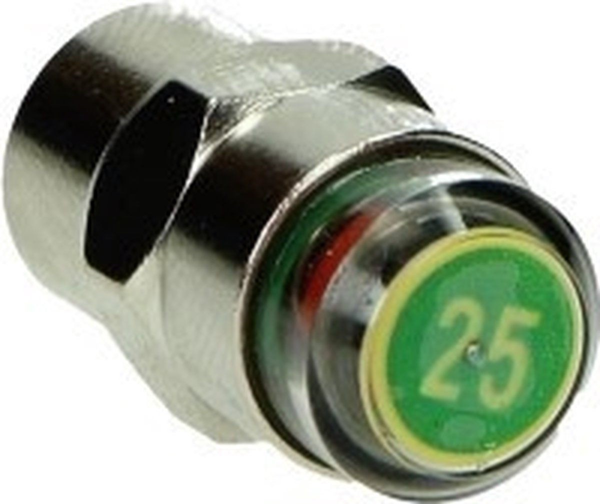 Ventieldop spanningsmeter aflezer 2.5 bar