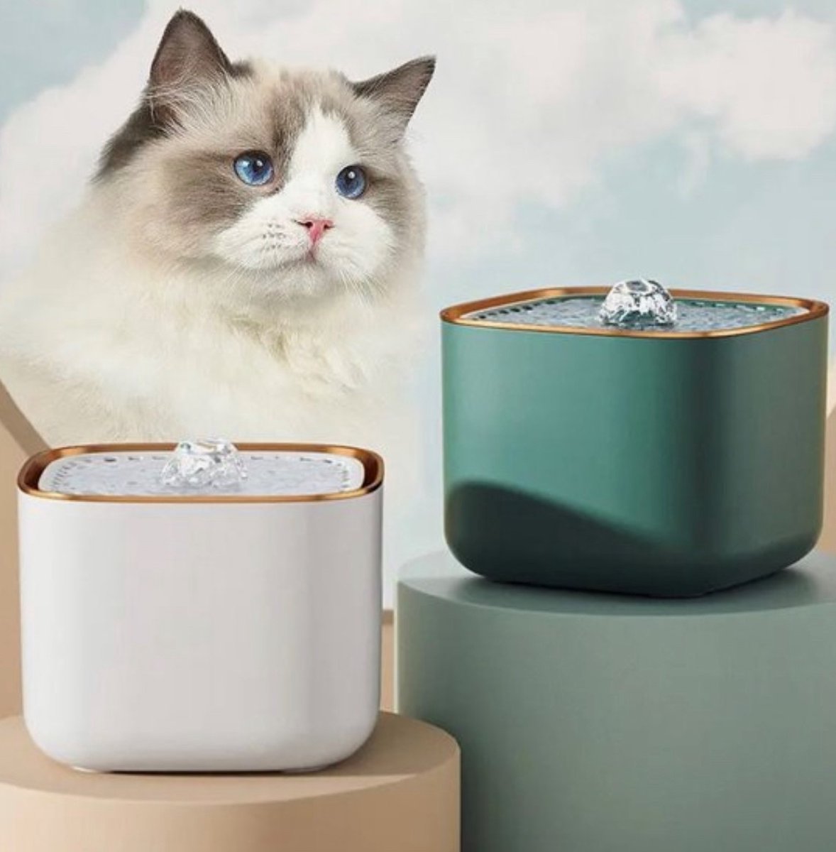 OurLittlePearls Drinkfontein Kat en Hond met filter thumbnail 4