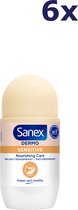 6x Sanex Deoroller Dermo Sensitive 50 ml