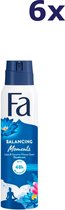 6x Fa Déodorant Spray Moments Équilibrants 150 ml