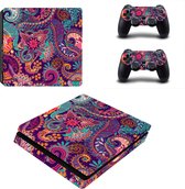 PS4 SLIM Skin - Console Skin - Floral Vision - 1 console en 2 controller stickers