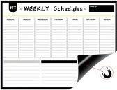 Magnetische weekplanner inclusief stiften - whiteboard - weekplanners - familieplanner 2024 - familieplanners - werkplanner - weekplanners - kalender - organizer - organizers