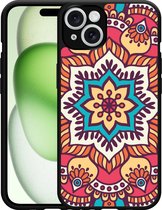 Cazy Hardcase Hoesje geschikt voor iPhone 14 Mandala Hippie