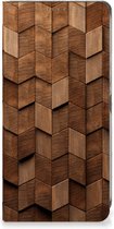 Book Wallet Case geschikt voor Nokia XR21 Wooden Cubes