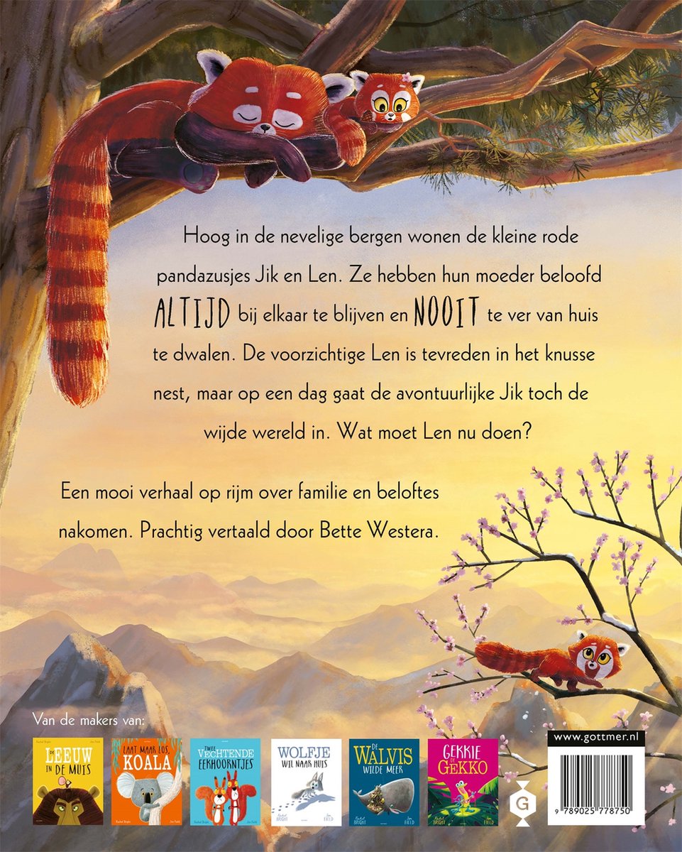 Beloofd is beloofd, kleine panda's - back cover