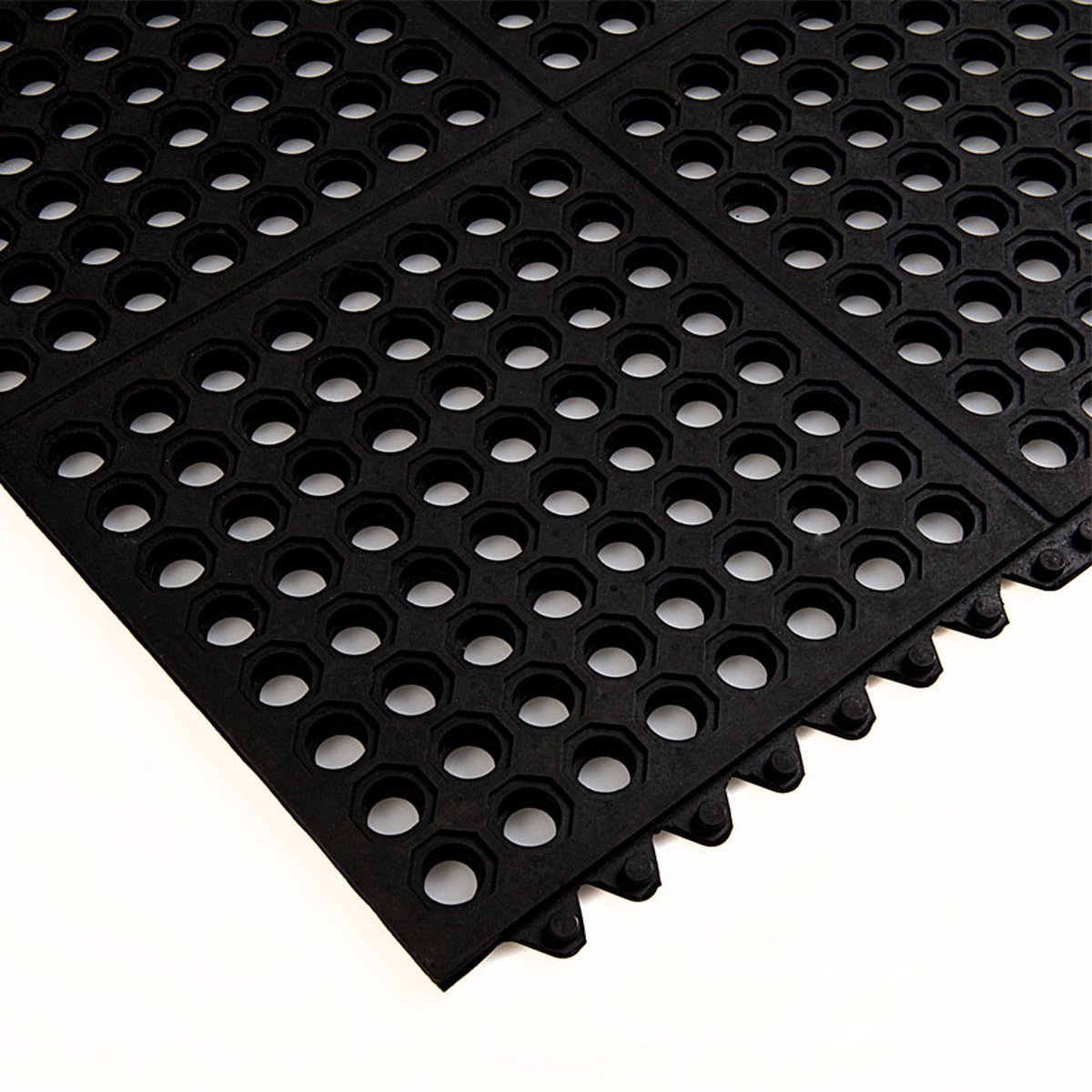 Rubbermagazijn Anti vermoeidheidsmat - Zwart - 90x90cm - Werkplaatsmat - Dikte 14mm