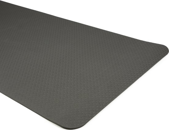 Rubbermagazijn - Yogamat - Zwart - 183x61cm| Fitnessmat - Dikte 6mm van Rubbermagazijn — afbeelding 5