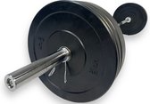Padisport Olympische Halterset 90 KG - Halterset - Halterstang Met Gewichten - Gewichten Set Fitness - Olympische Halterstang - Bankdruk - Homegym - Fitnessbank Met Gewichten - Sport Gewichten Voor Thuis - Bankdruk Stang Met Gewichten