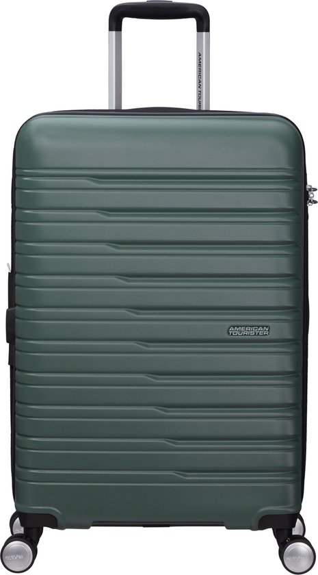 American Tourister Koffer – Flashline Spinner (4wielen) 67cm Uitbreidbaar – Dark Forest – 3.5 kg – 75 l